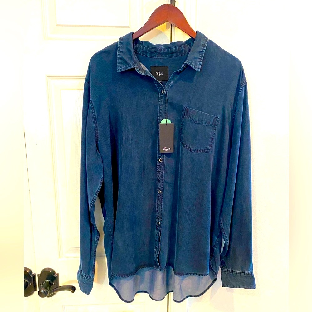 RAILS Ingrid Dark Denim Top XL. NWT